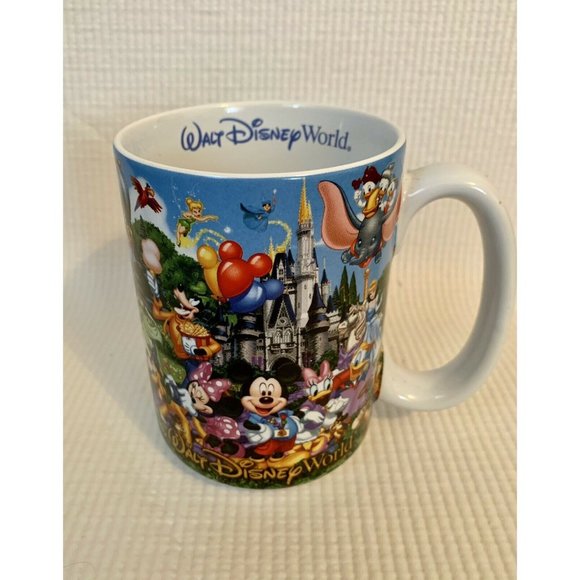 Pixar Disney Parks Walt Disney World Storybook GRANDPA Coffee Mickey Lilo Stitch - Picture 6 of 12